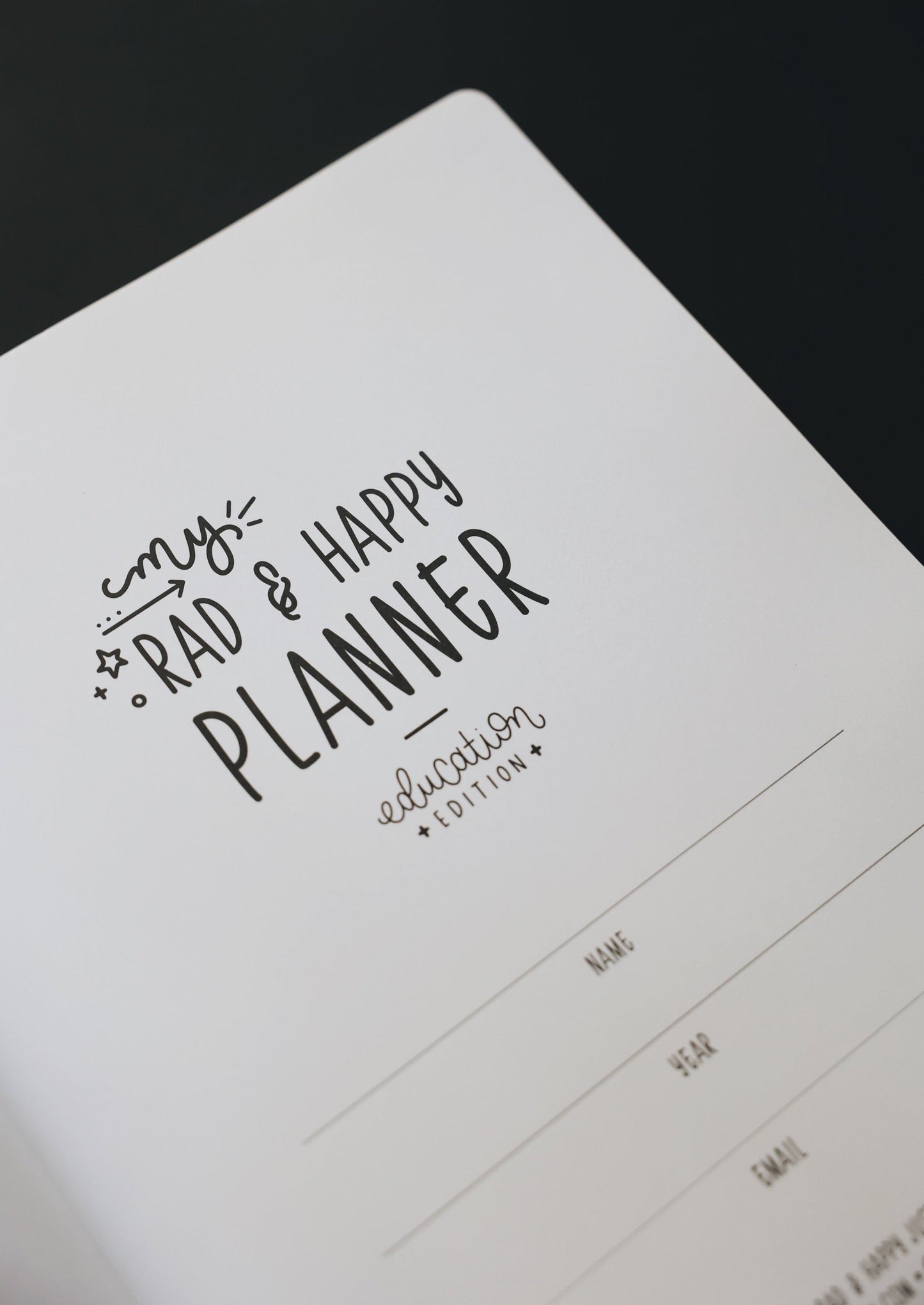 8.5 x 11 Undated Education Planner - Halfsies Edition
