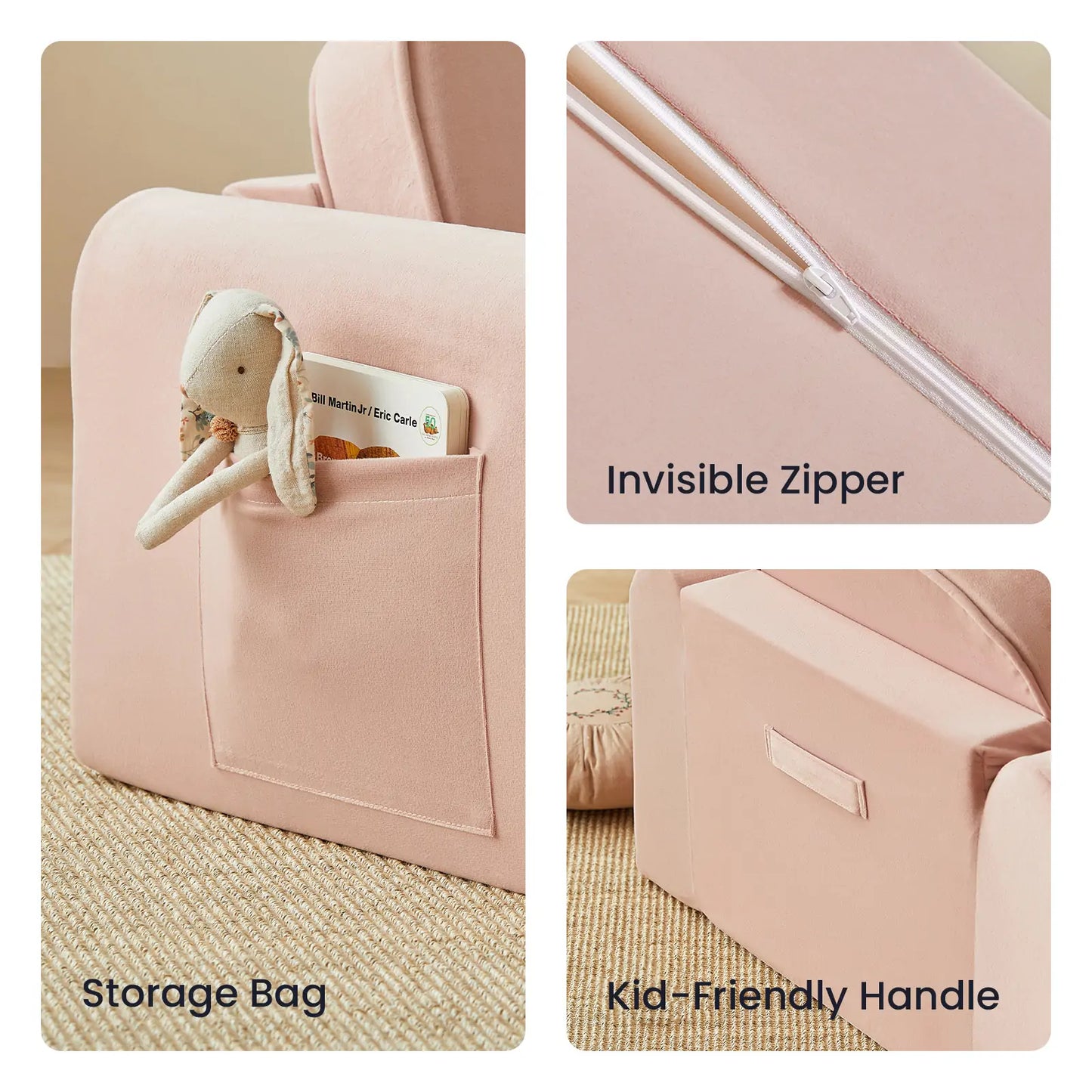 Tiny Land® GentleSnug Kid Chair - Pink