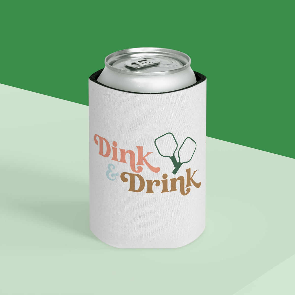 Dink and Drink Pickleball Can Cooler