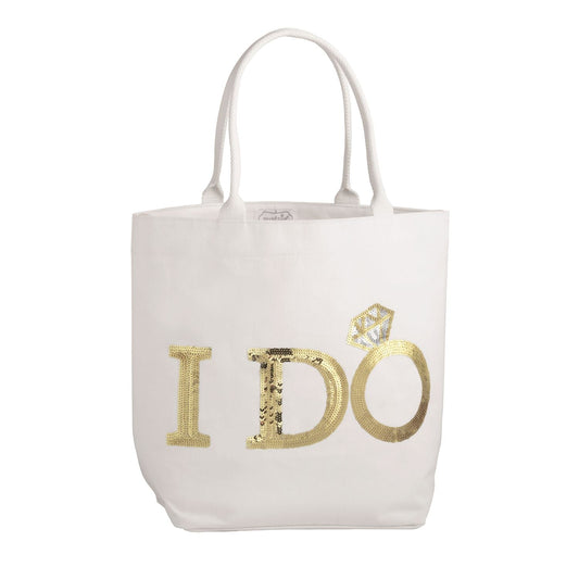 Gold Bride Sparkle Tote I Do