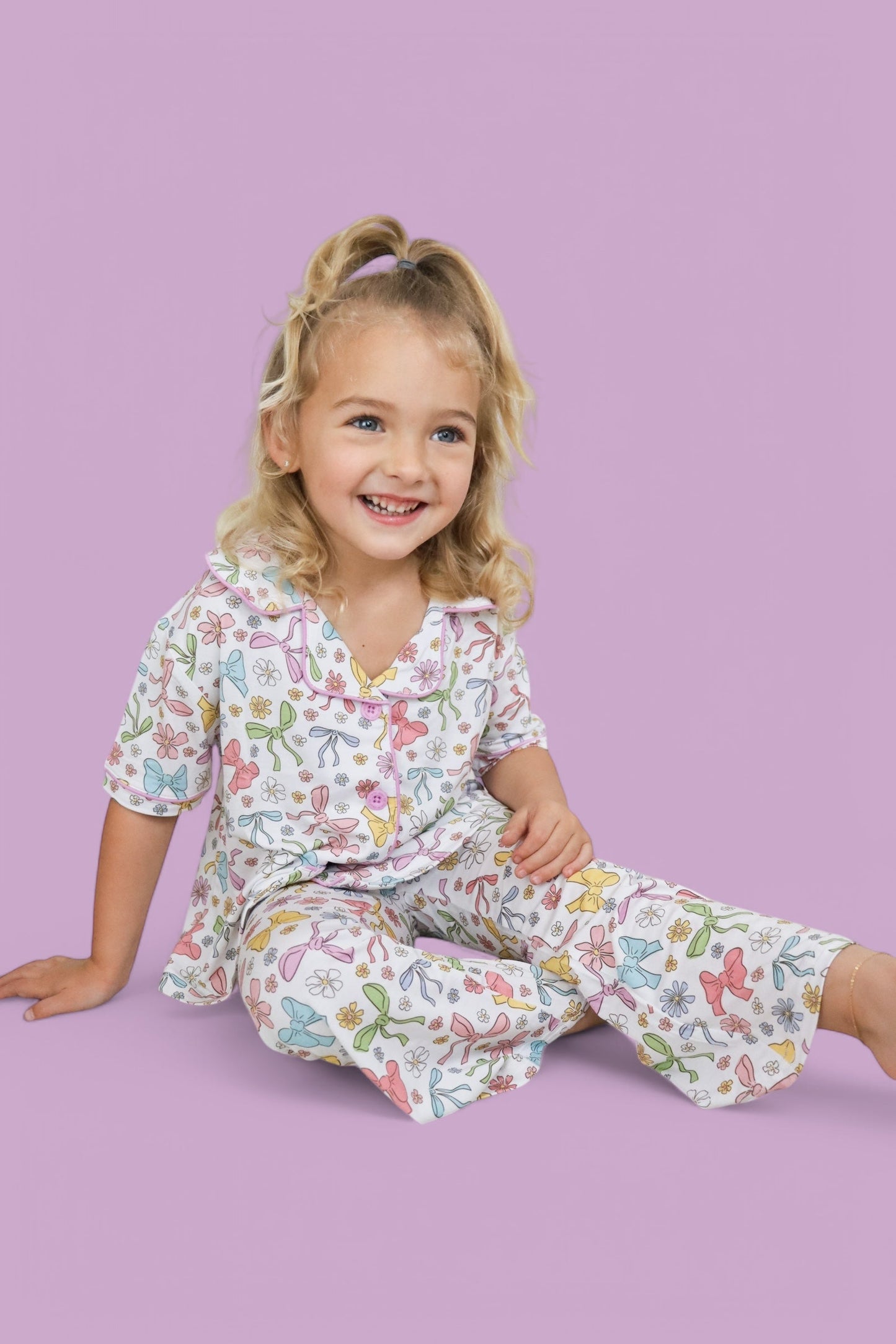 BOW GARDEN DREAM GIRL'S FLARE SET