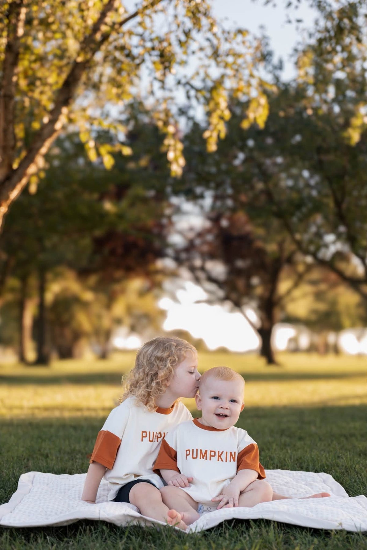 Colorblock Pumpkin Oversized Tee or T-Shirt Romper