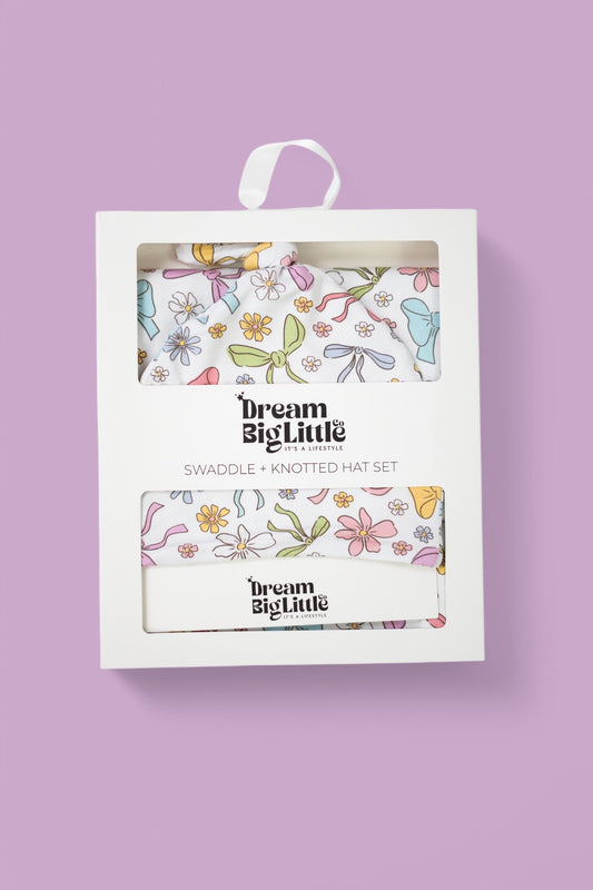 BOW GARDEN DREAM SWADDLE & BEANIE