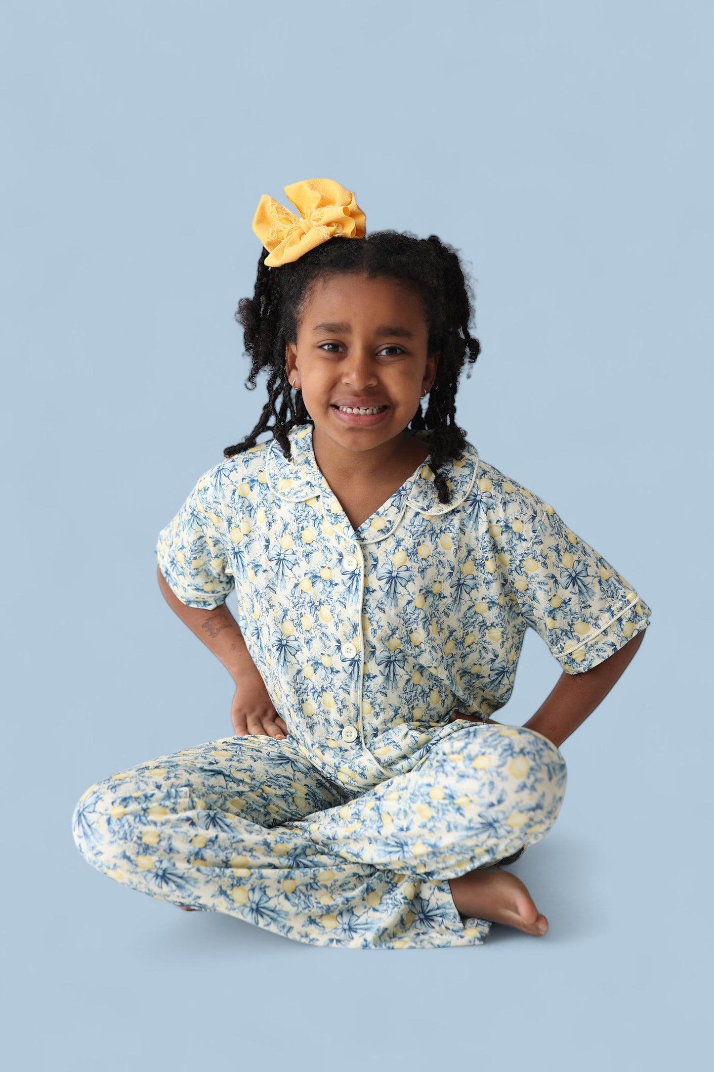 VINTAGE CITRUS TOILE DREAM GIRL'S FLARE SET