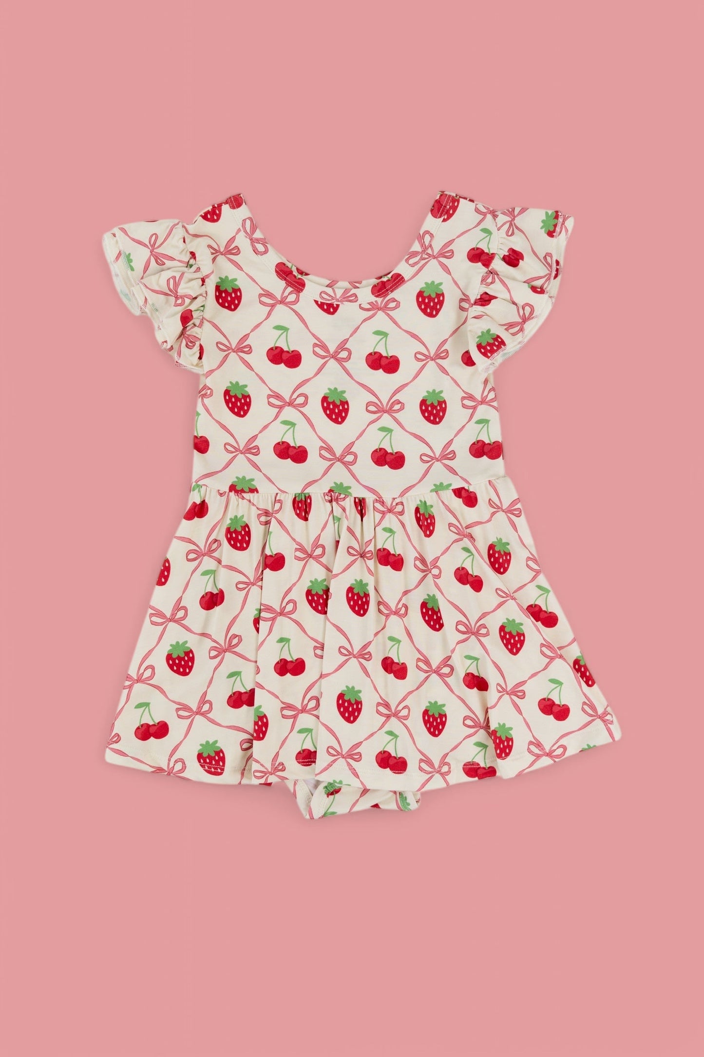 CHERRY BOW BERRY DREAM BODYSUIT DRESS