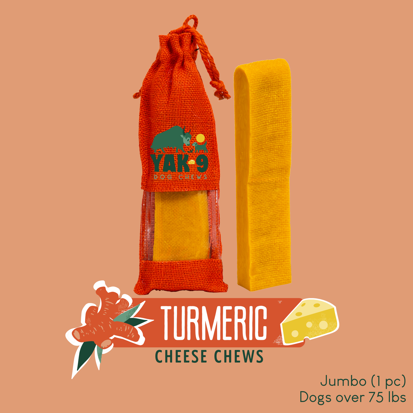 Turmeric Yak Milk Chews for Dogs
