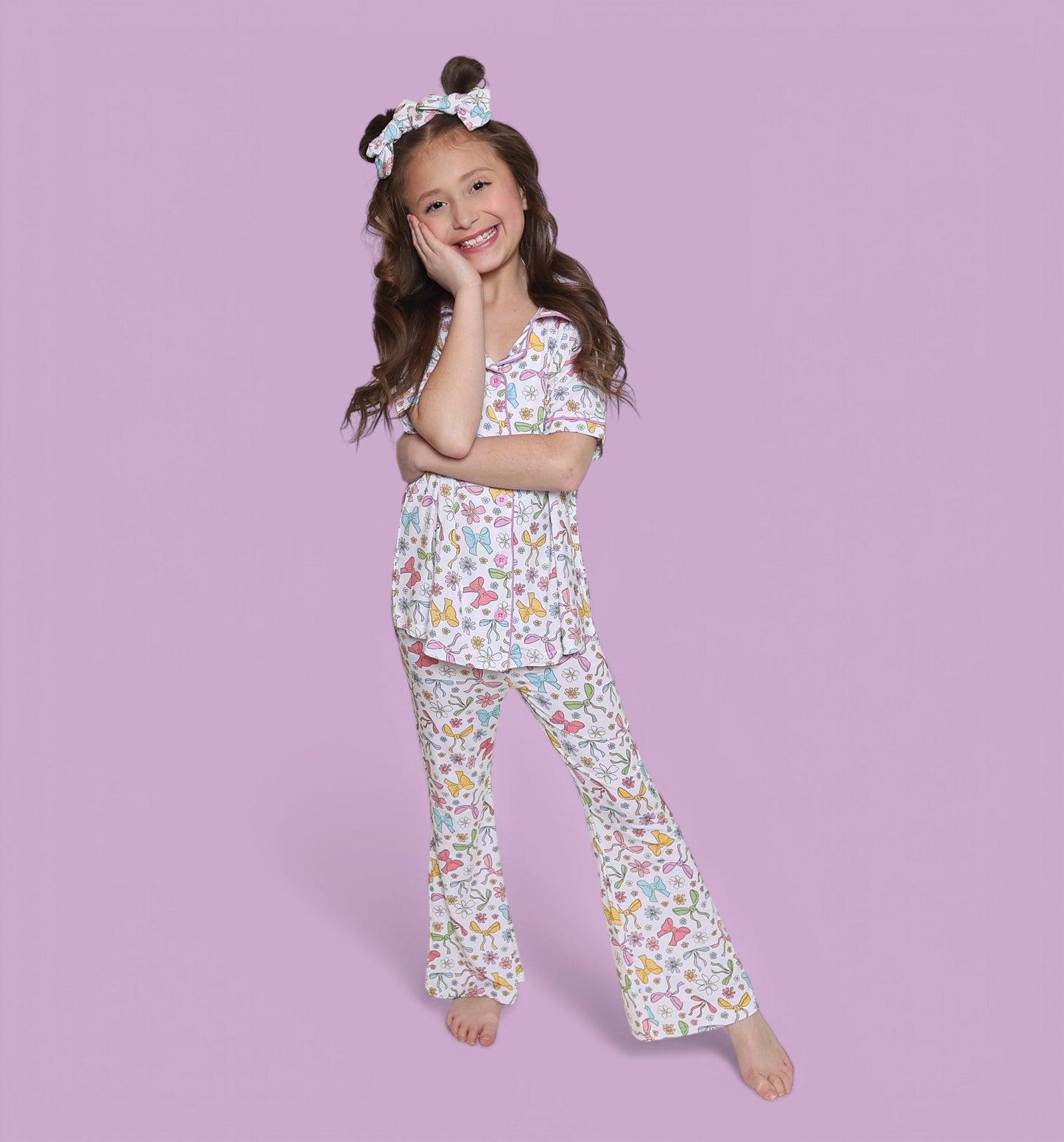 BOW GARDEN DREAM GIRL'S FLARE SET