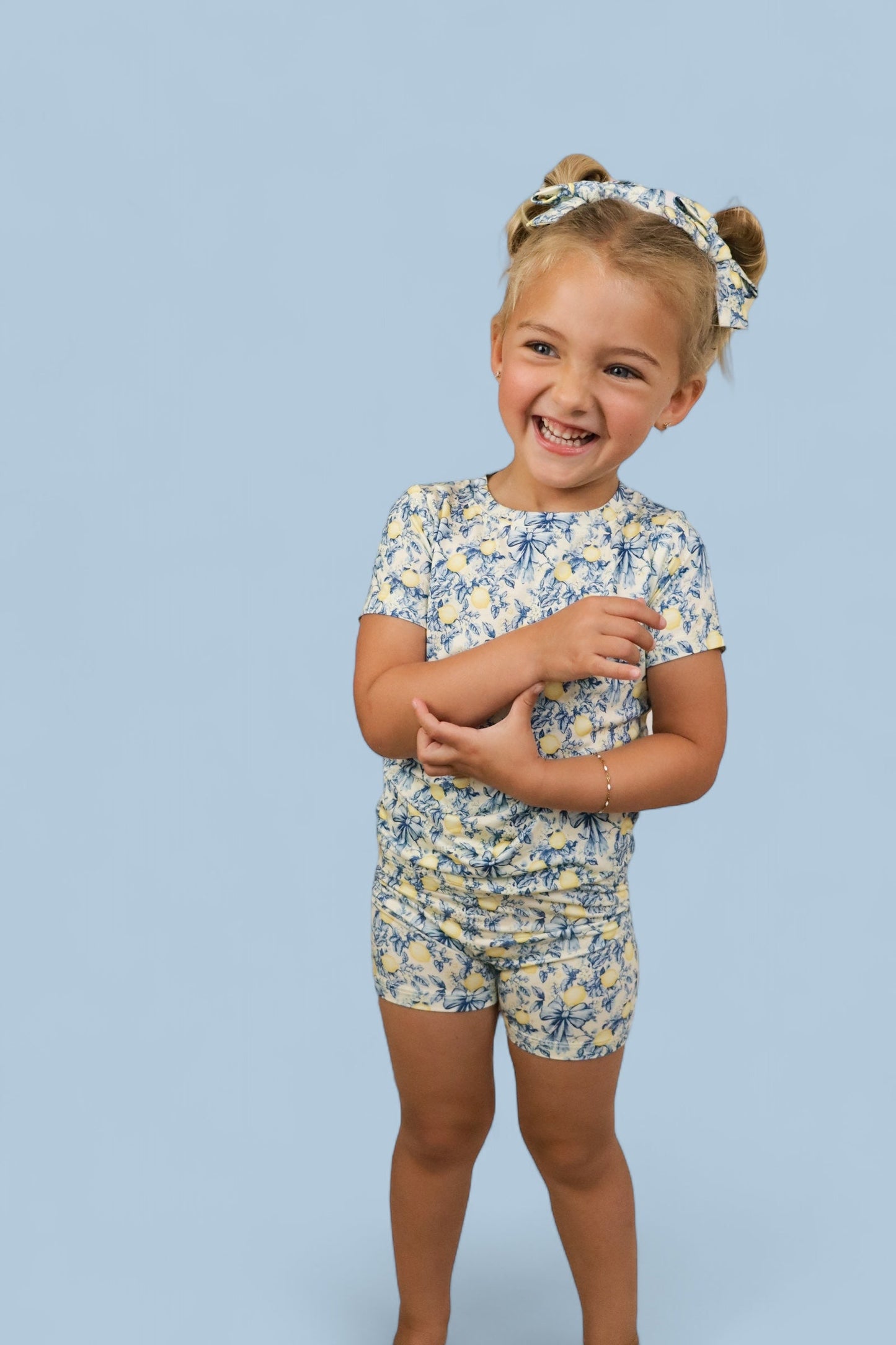 VINTAGE CITRUS TOILE DREAM SHORT SET