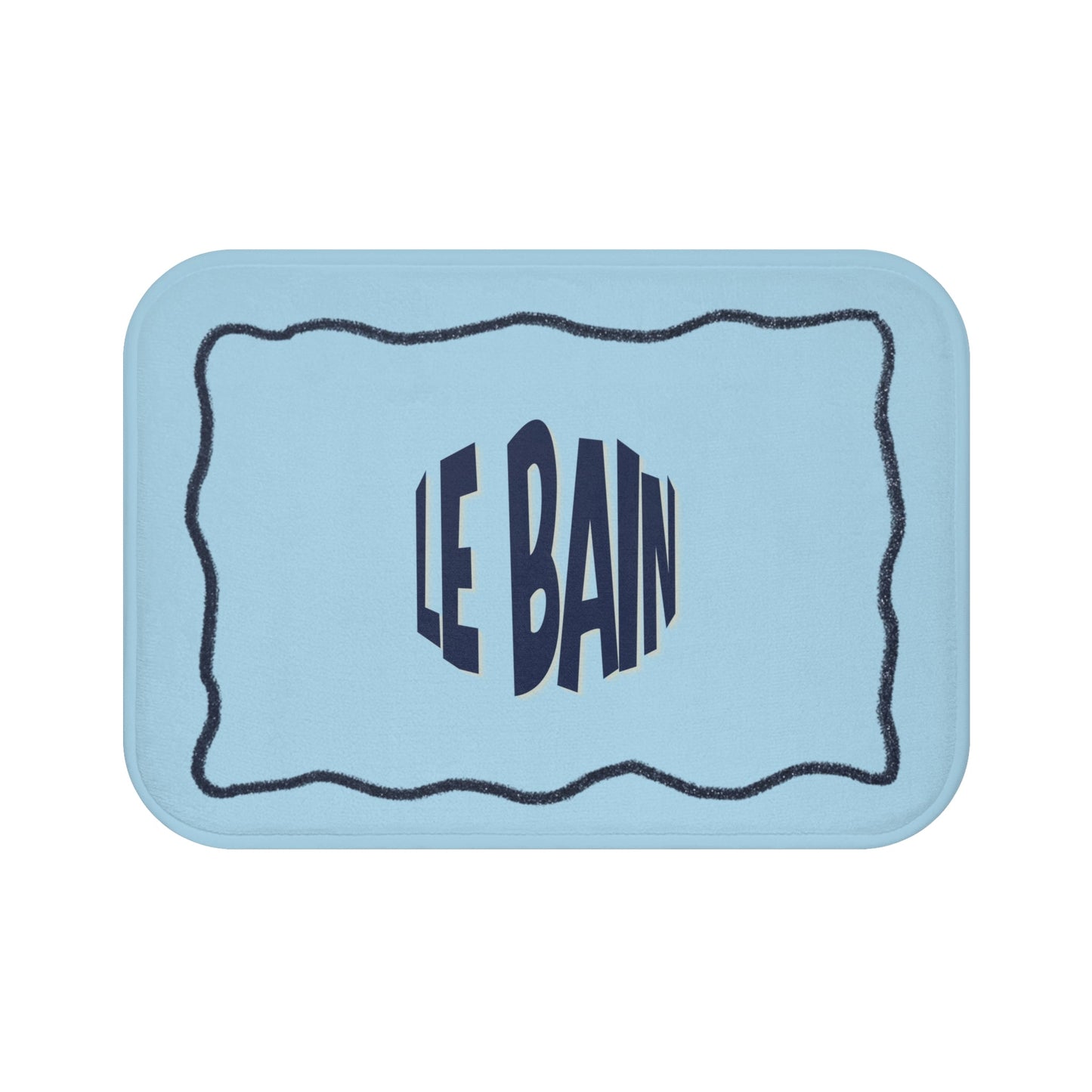 Le Bain Baby Blue Bath Mat |  French Bathroom Mat