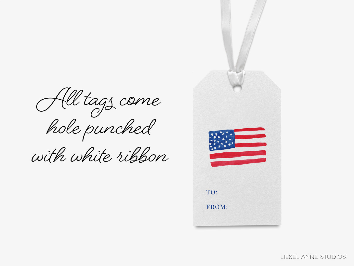 American Flag Gift Tags [Set of 8]