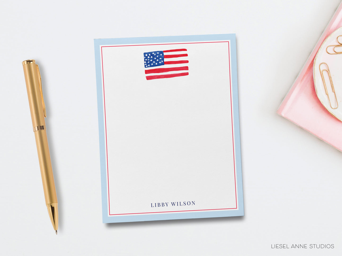 American Flag Notepad