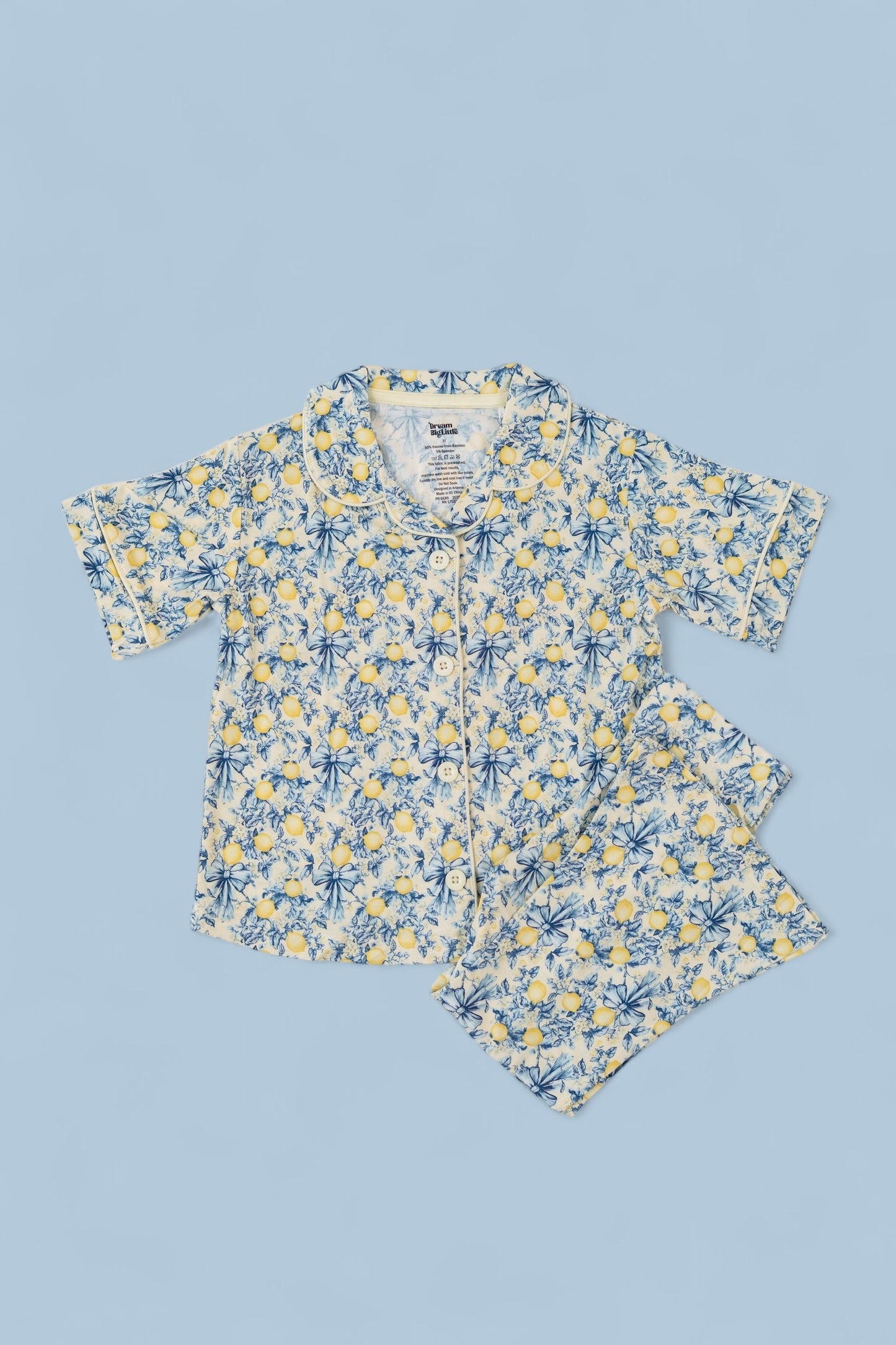 VINTAGE CITRUS TOILE DREAM GIRL'S FLARE SET