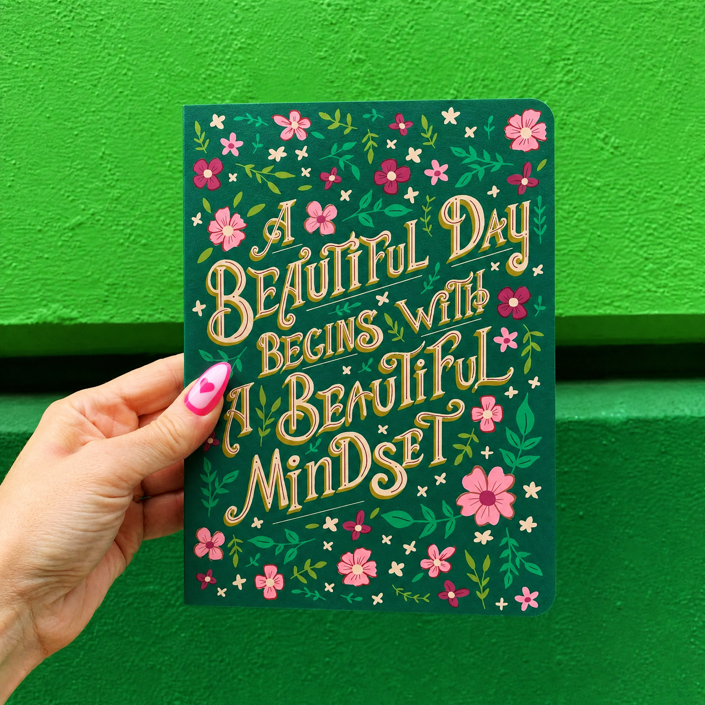 A Beautiful Day Begins With A Beautiful Mind Double-Sided Journal | 160 lined pages