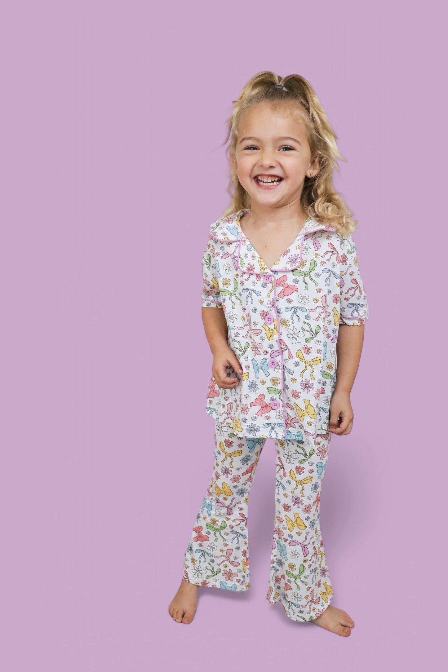 BOW GARDEN DREAM GIRL'S FLARE SET