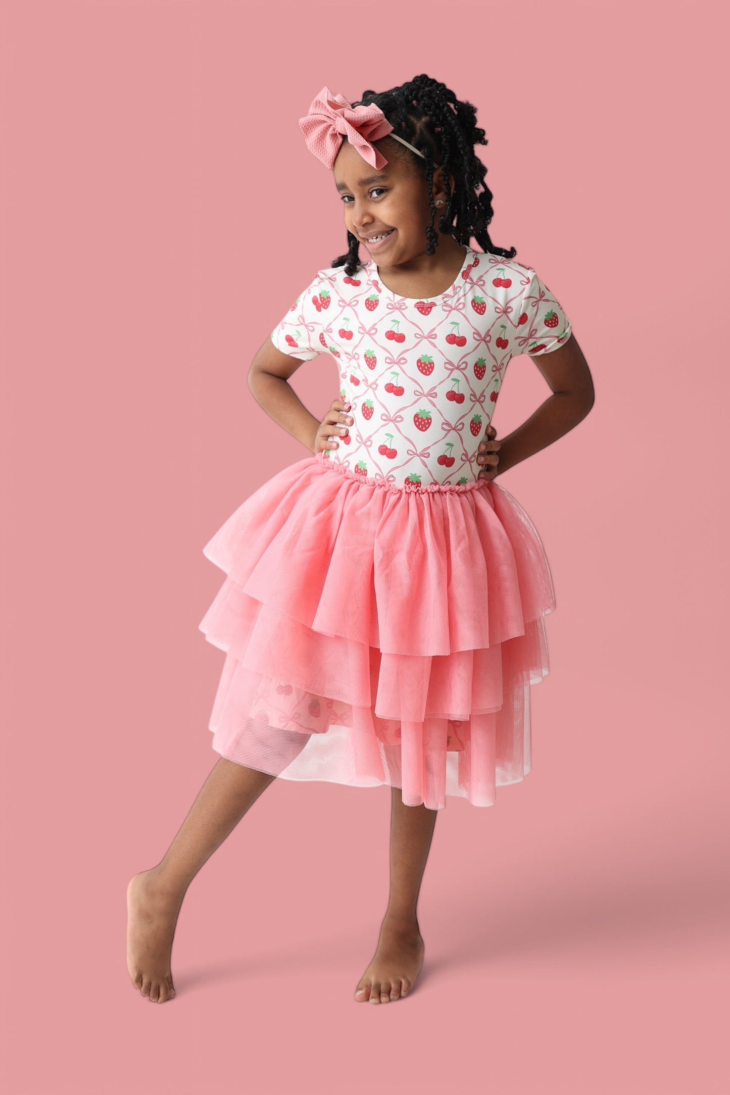 CHERRY BOW BERRY DREAM TUTU DRESS