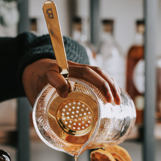 Deluxe Antique-Style Cocktail Strainer