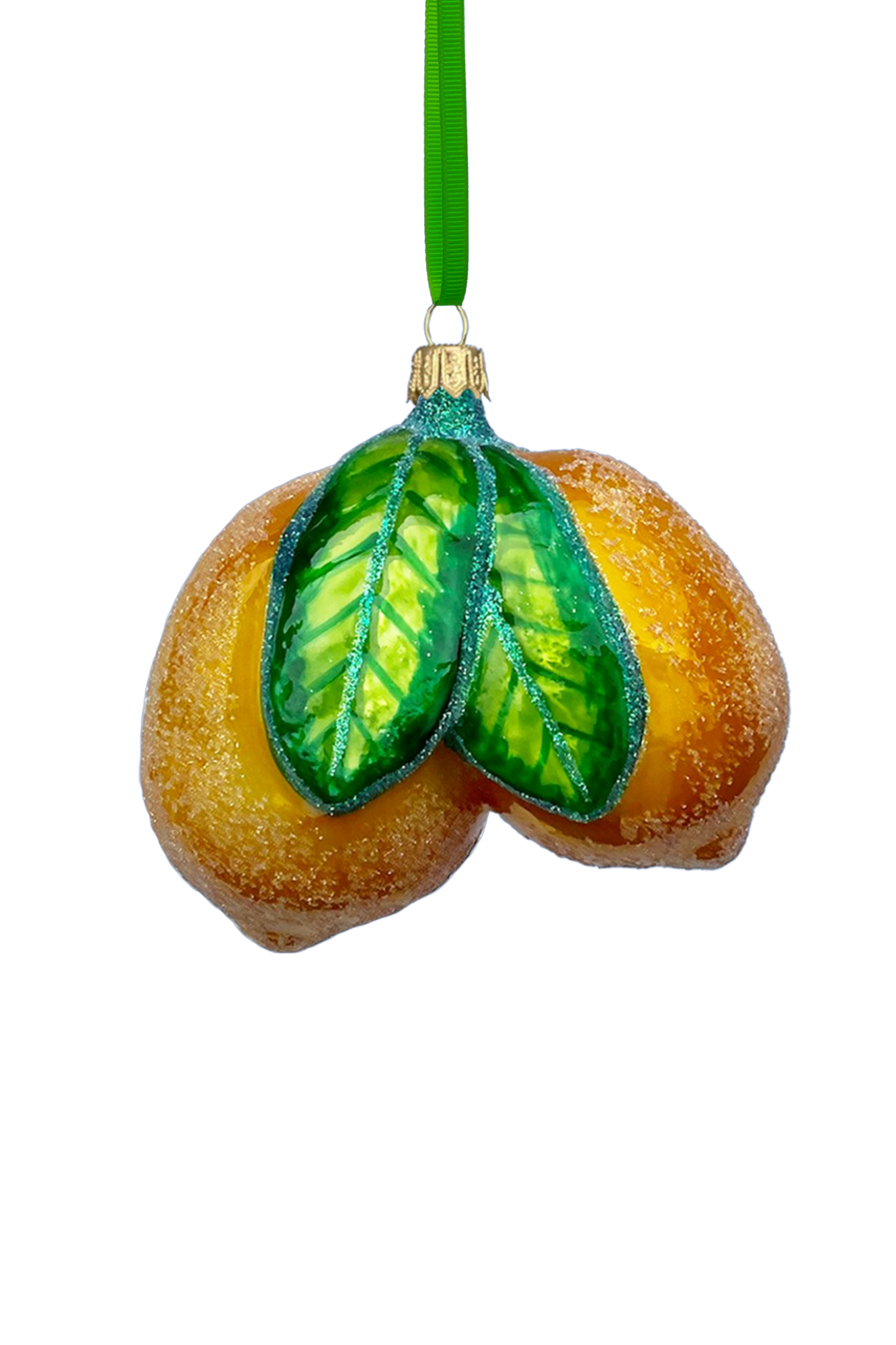Amalfi Lemon Cluster Polish Glass Ornament