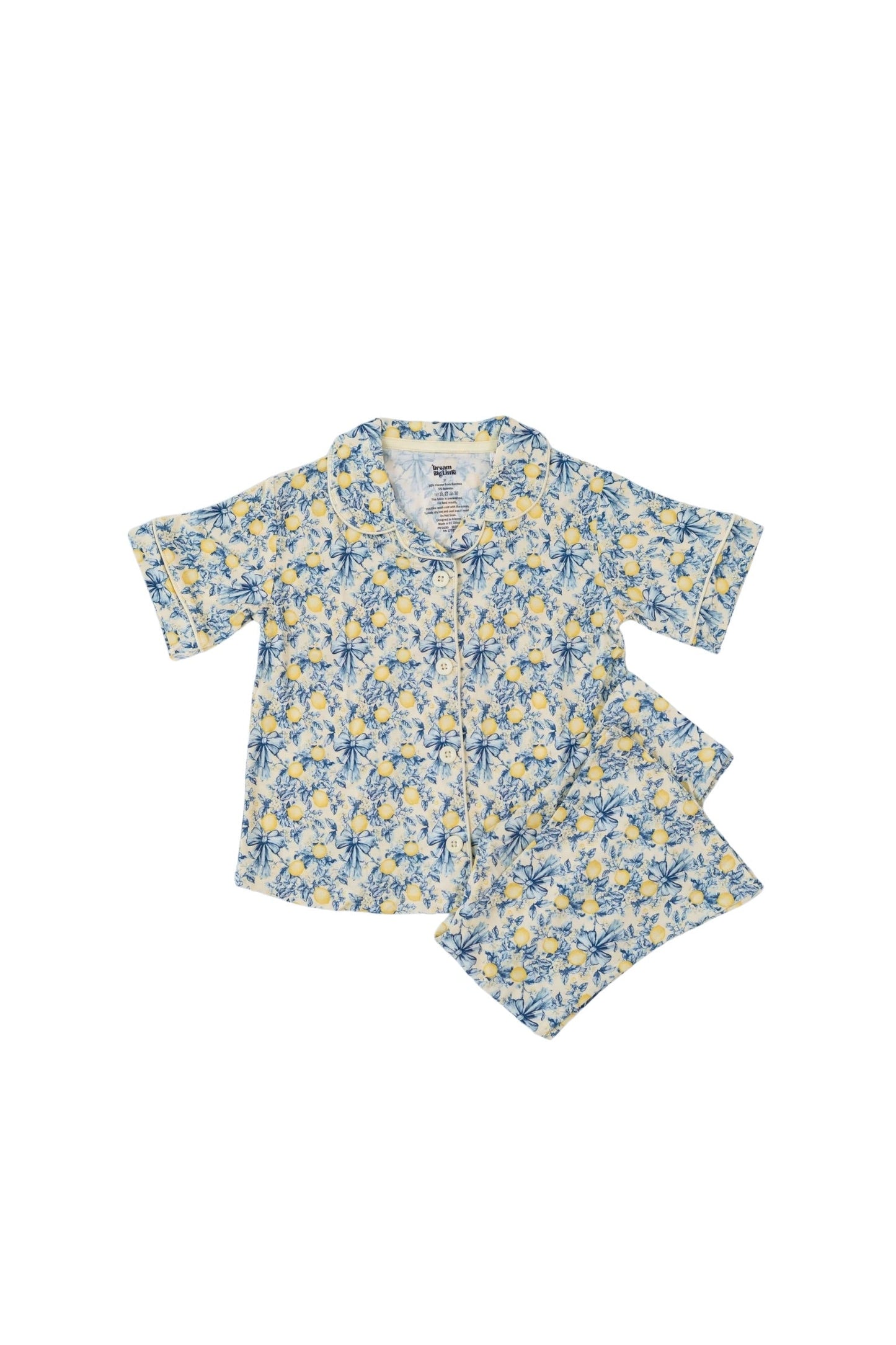 VINTAGE CITRUS TOILE DREAM GIRL'S FLARE SET