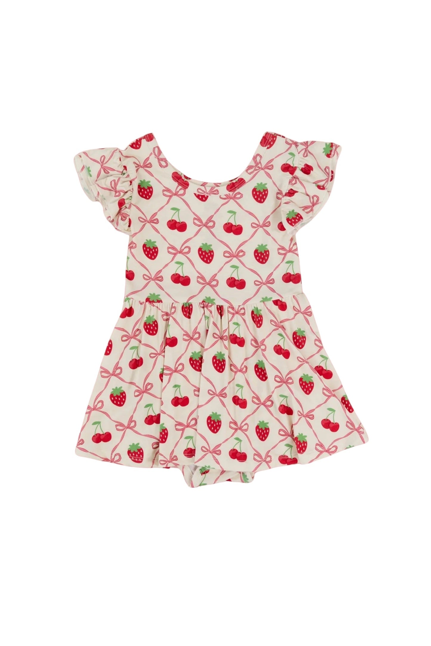 CHERRY BOW BERRY DREAM BODYSUIT DRESS