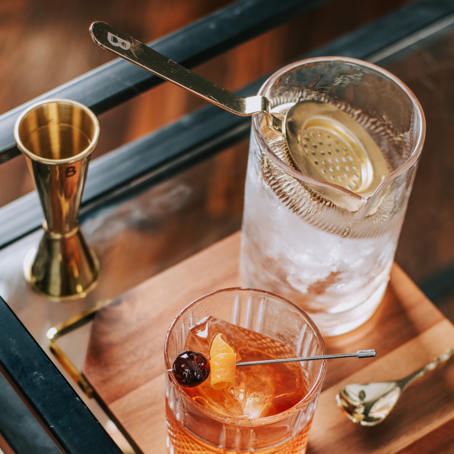 Deluxe Antique-Style Cocktail Strainer