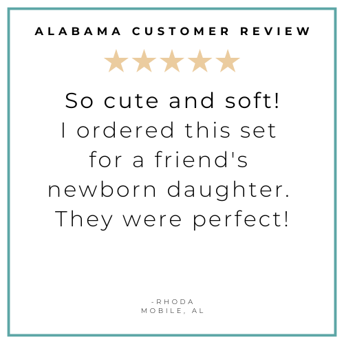 Alabama Baby Gift Set: Muslin Swaddle & Bib | Organic Cotton