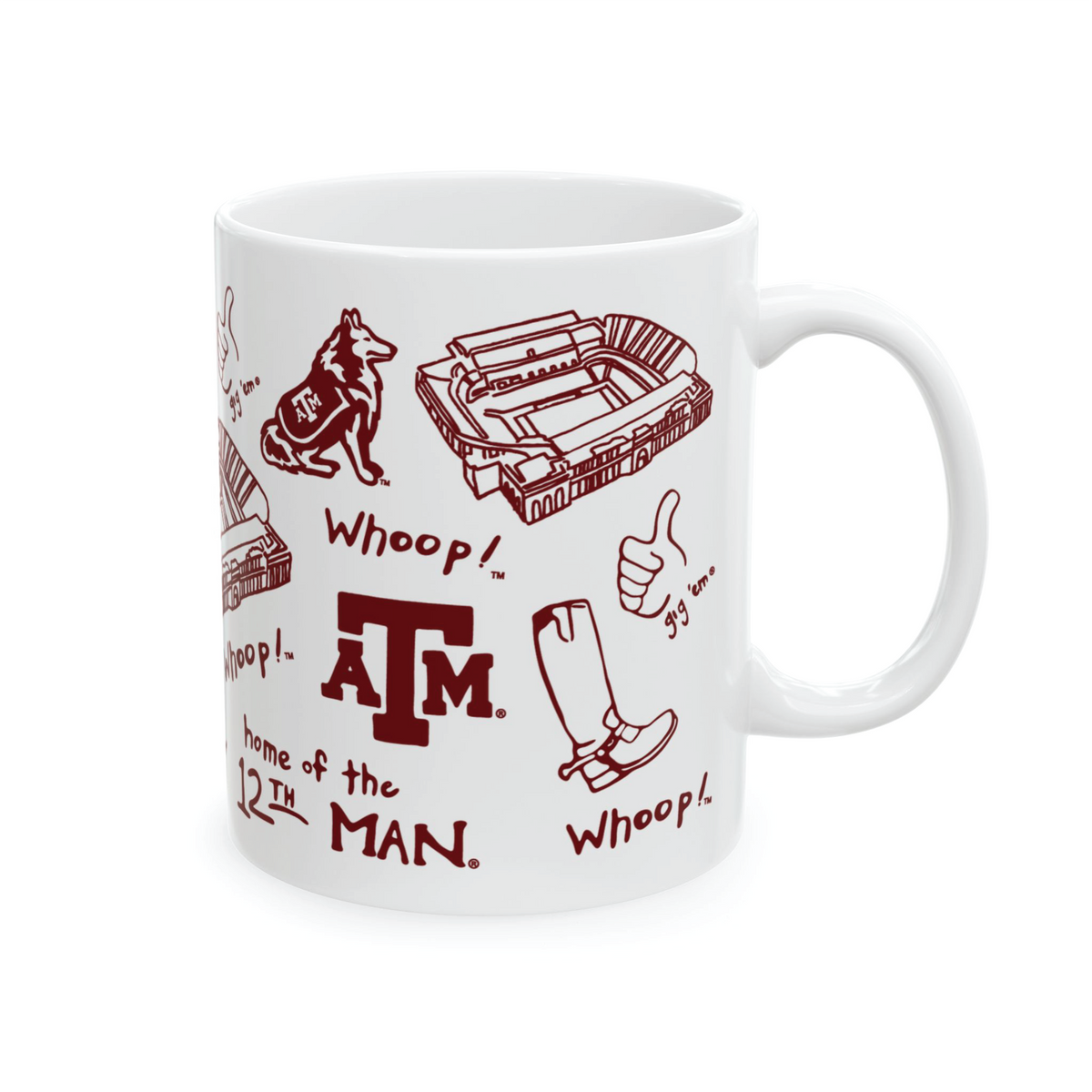 Texas A&M University - 11 oz Porcelain Mug