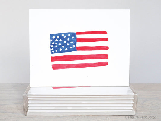 American Flag Greeting Card [Box Set of 10]