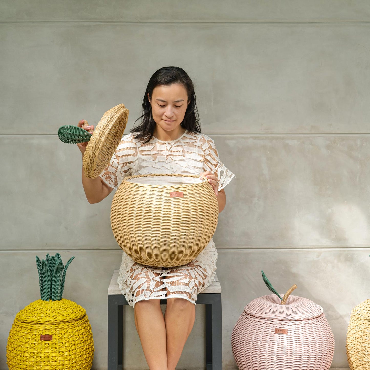Apple Storage Basket Natural -  Medium