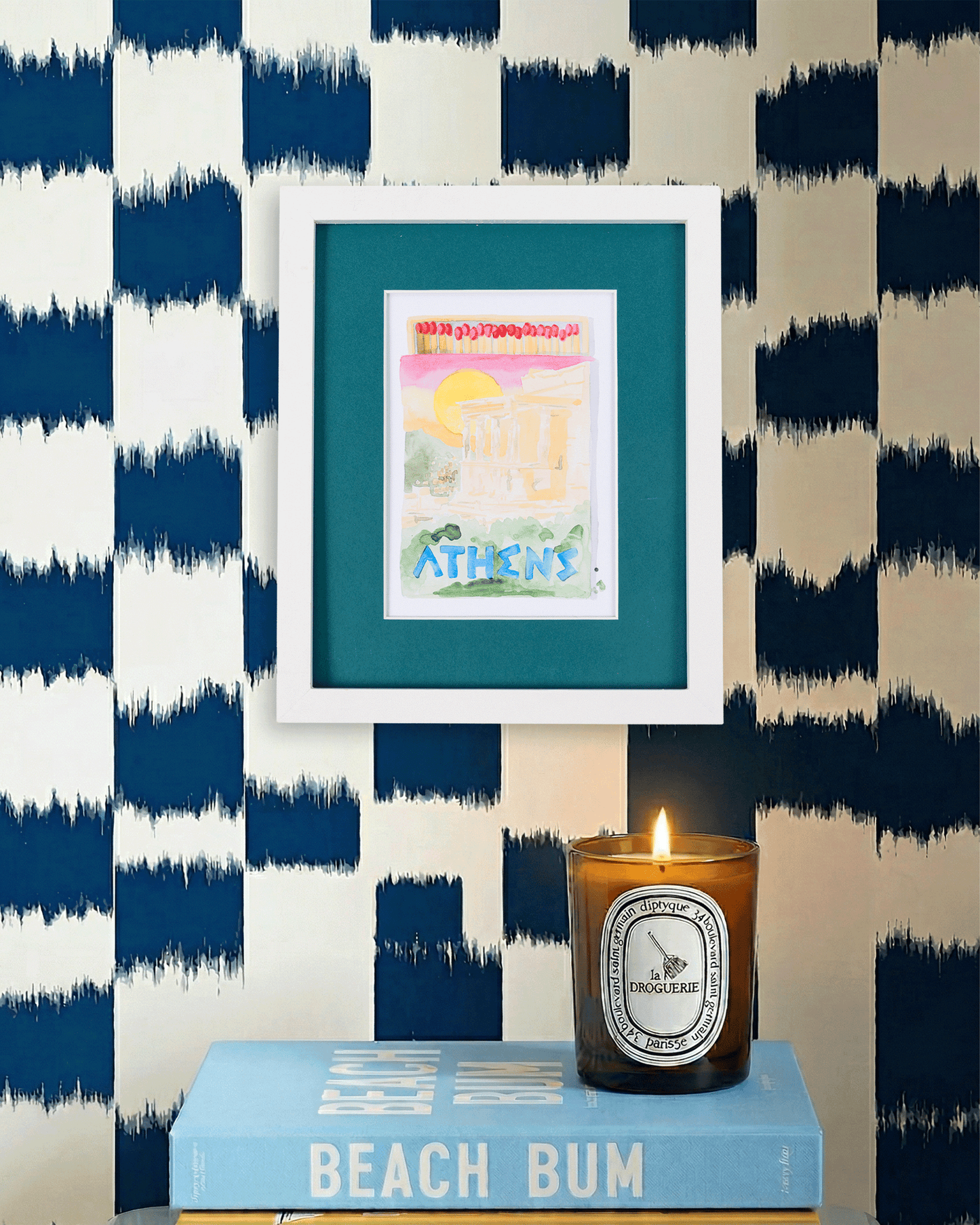 Athens Matchbook Art Print