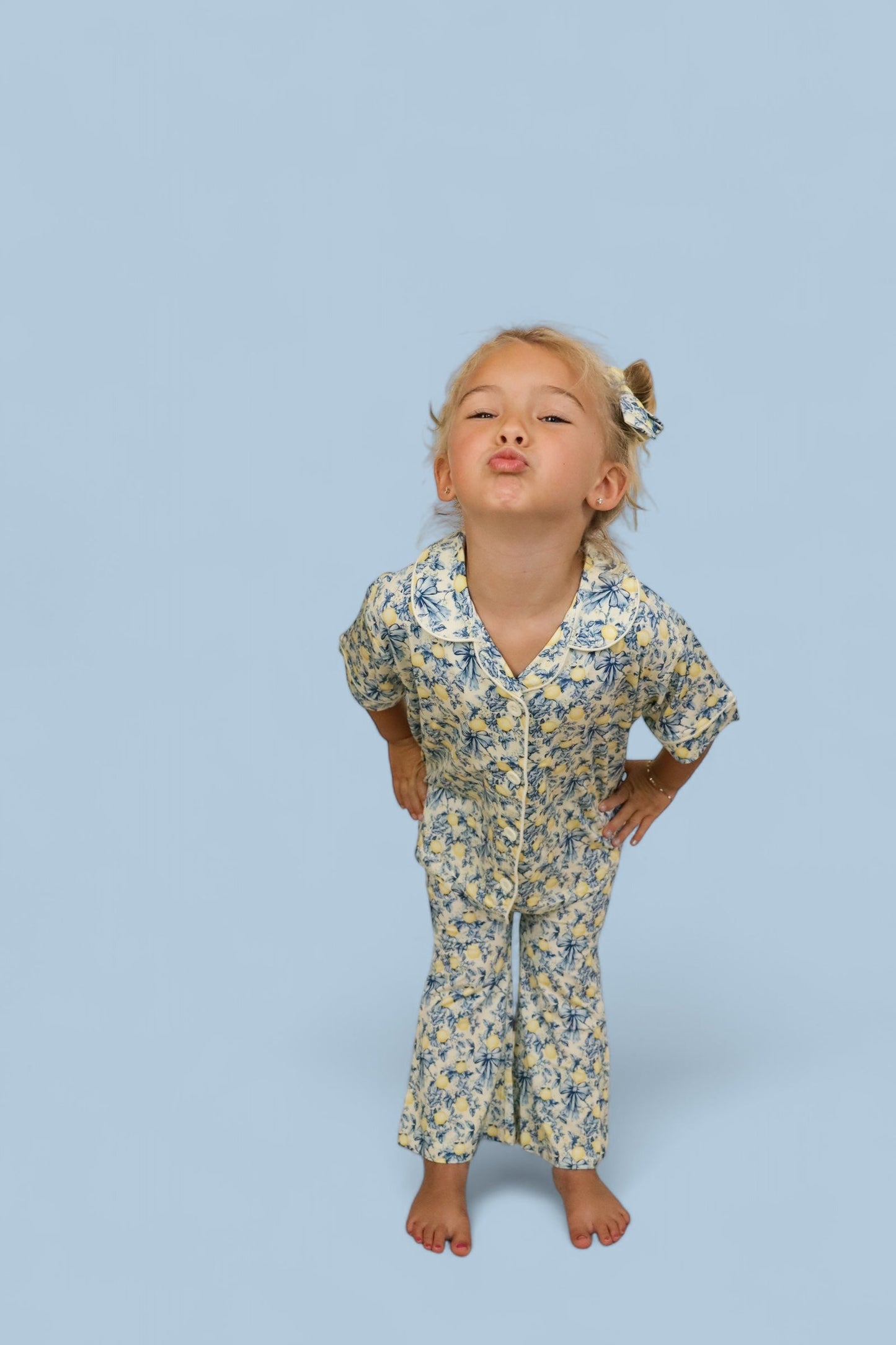 VINTAGE CITRUS TOILE DREAM GIRL'S FLARE SET