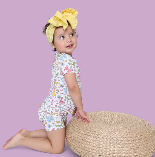 BOW GARDEN DREAM SHORT SET