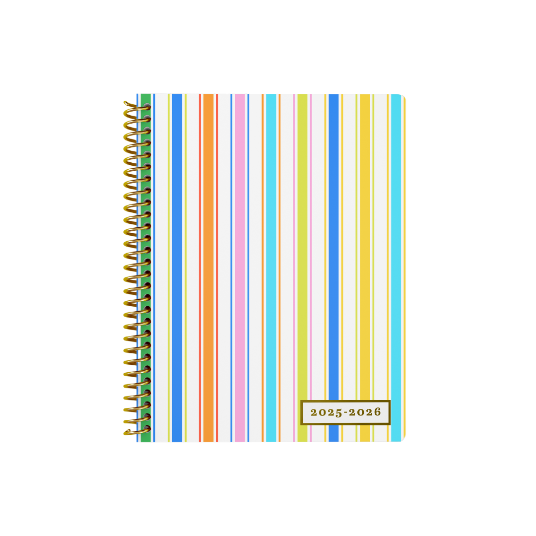 Gimme Multicolor Stripes - WEEKLY Everyone™ Planner by BERTEAU & Co.