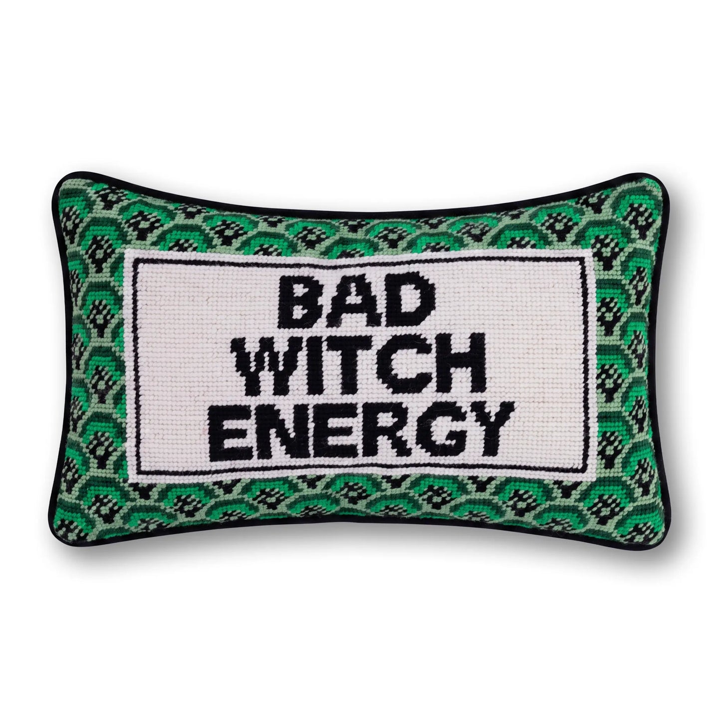 Bad Witch Energy Needlepoint Pillow