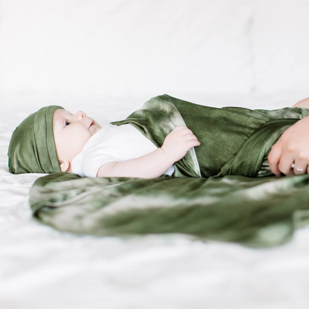 Forever™ Swaddle + Hat Sets: Assorted Colors