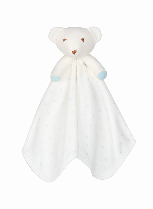 Bear Blanket Friend - Blue Hearts