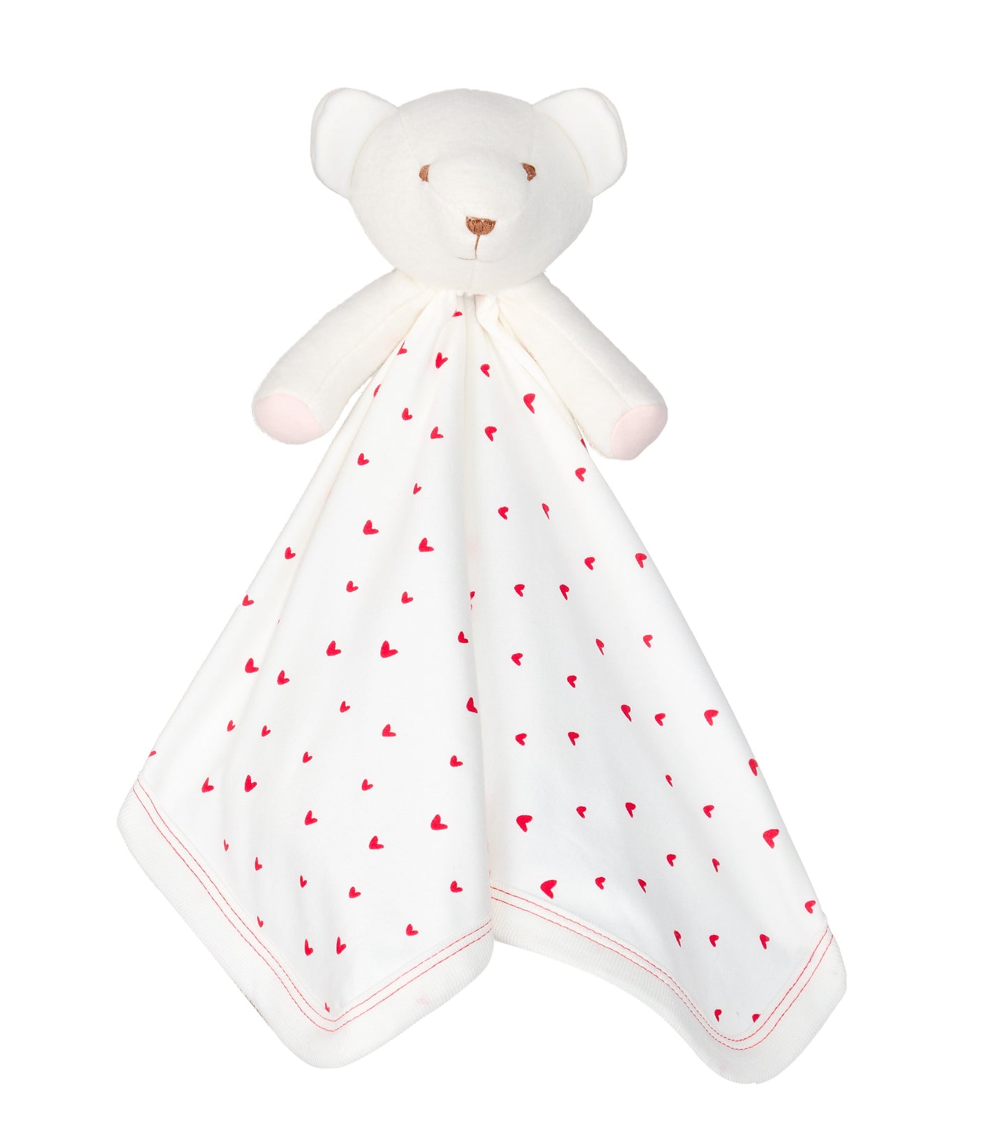 Bear Blanket Friend - Red Hearts
