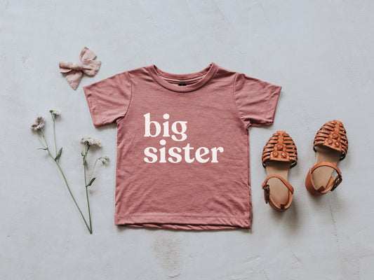 Big Sister Modern Baby and Kids Tee