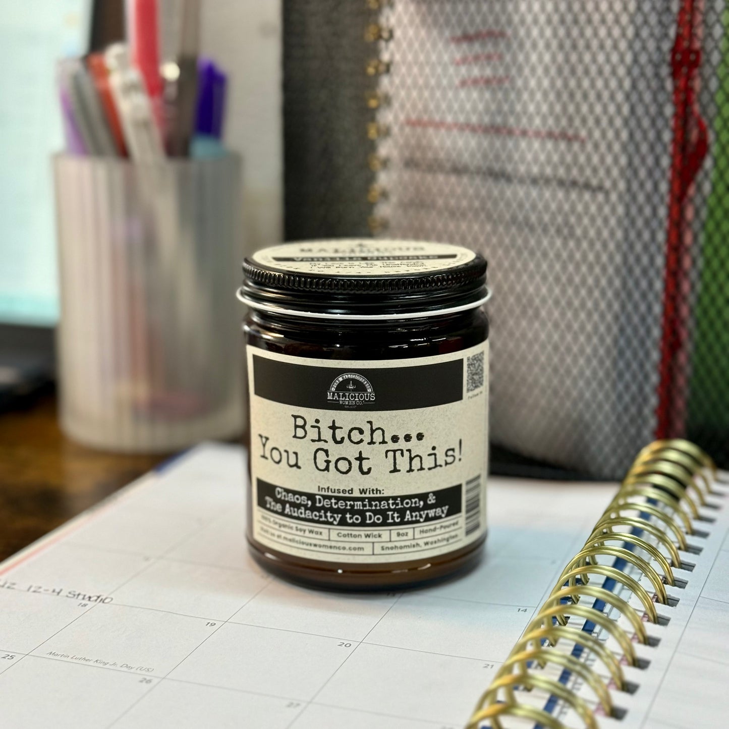 B*tch You Got This | Scent: Espresso Yo' Self | 9oz Funny Candle | Malicious Women Co