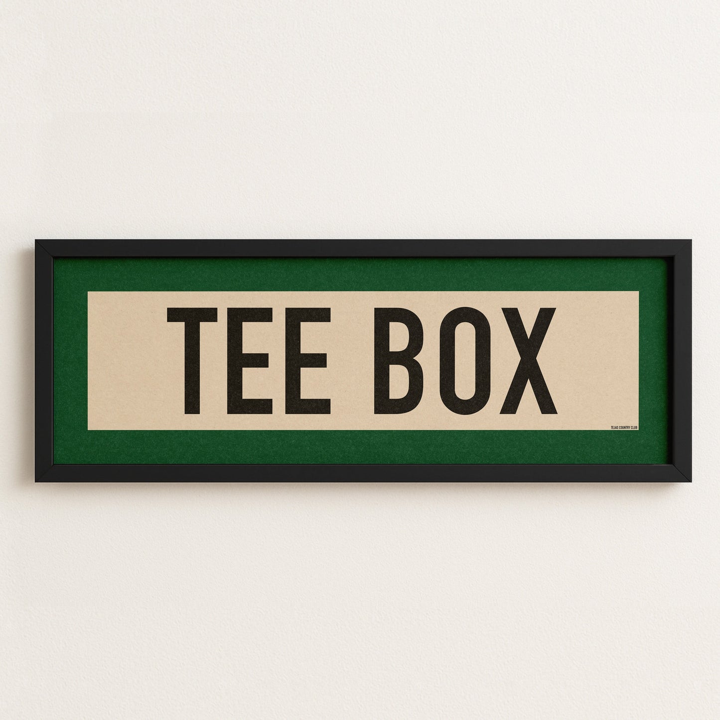 Framed Tee Box Golf Scroll Art