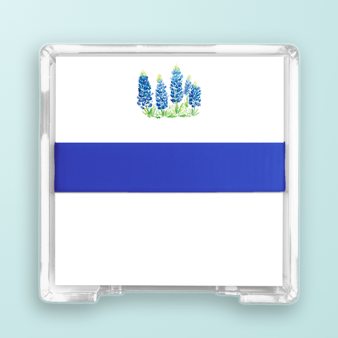 Bluebonnets Field Square Desk Set