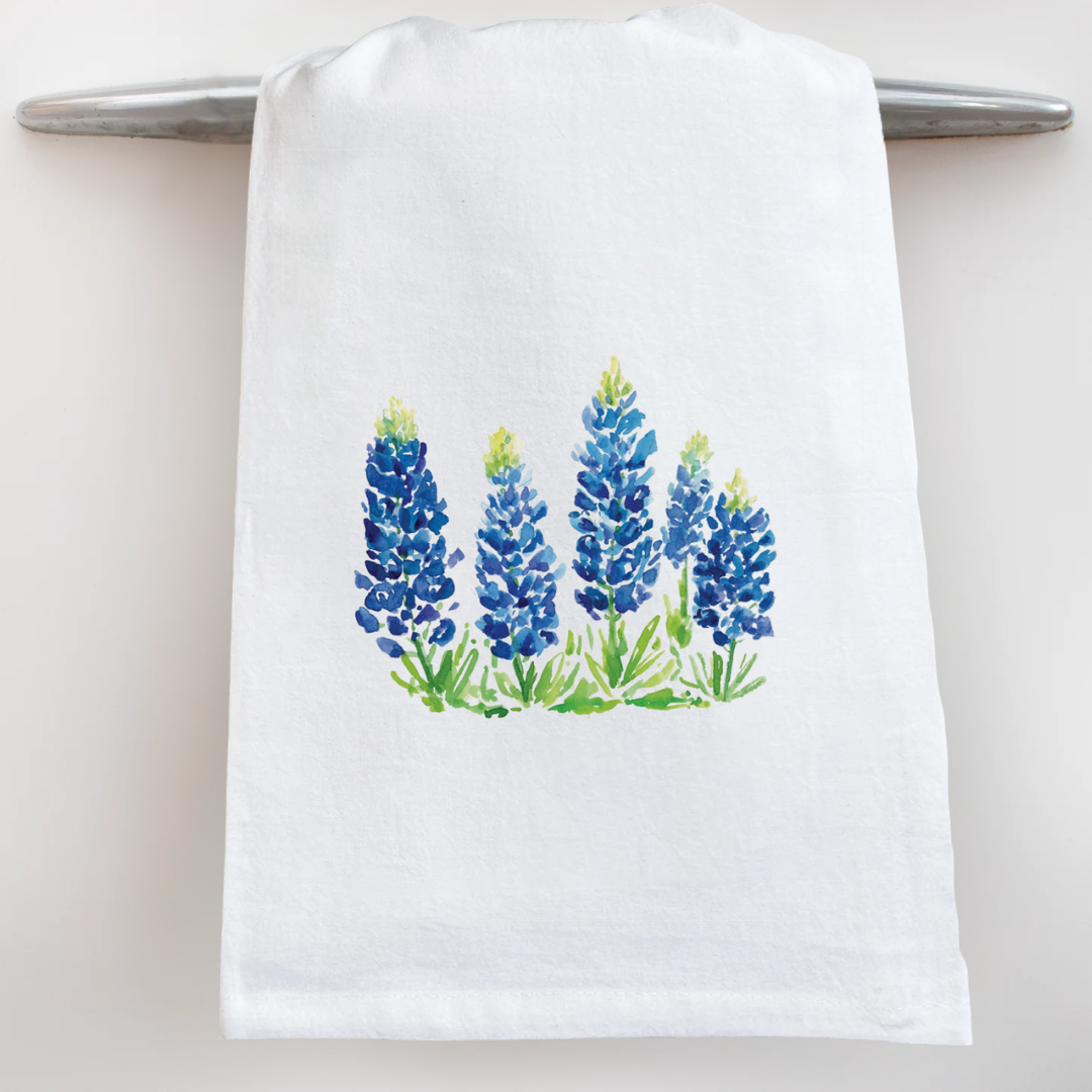 Bluebonnet Fields Tea Towel