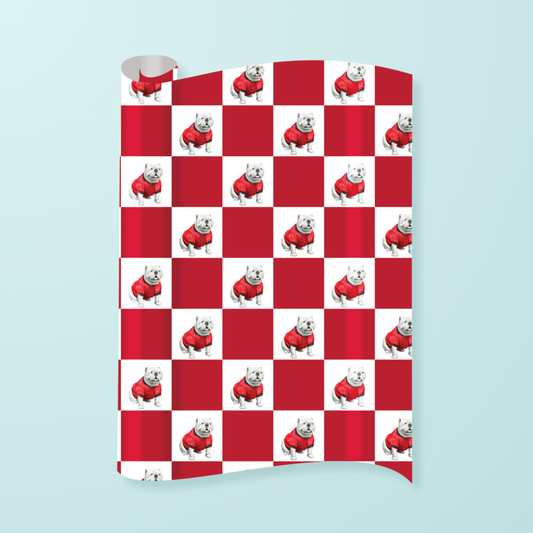 Bulldog Gift Wrap