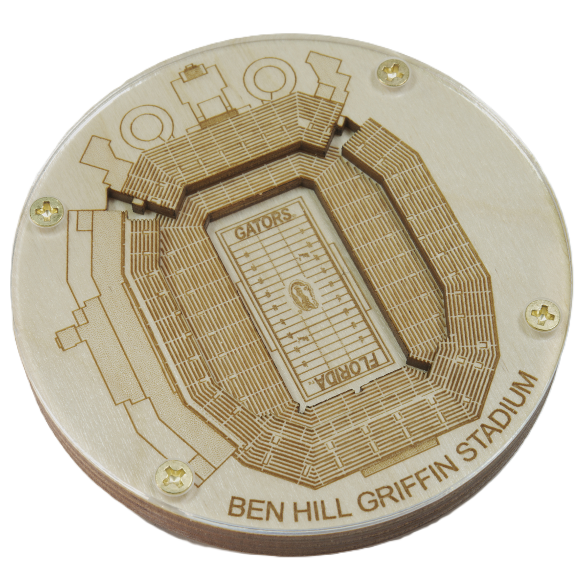 Gainesville, Florida Coaster Art (Ben Hill Griffin Stadium)