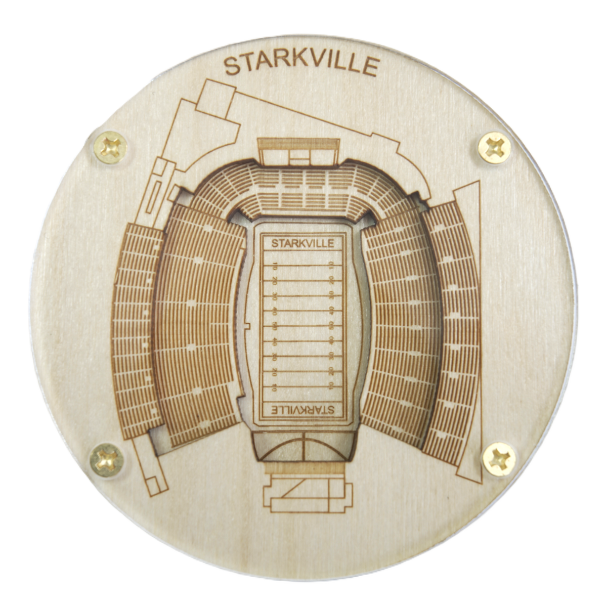 Starkville, Mississippi Coaster Art (Davis Wade Stadium)