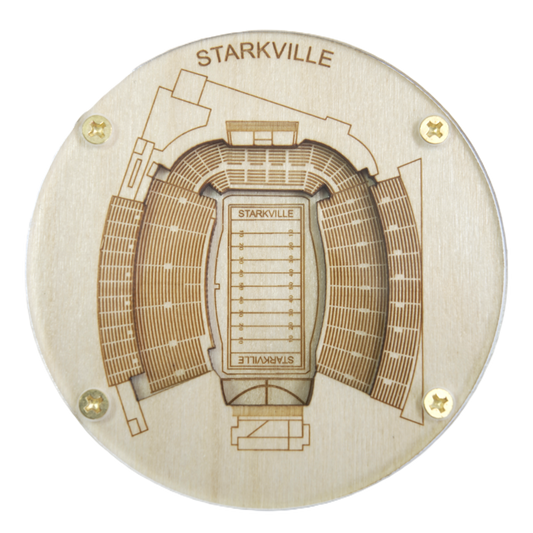 Starkville, Mississippi Coaster Art (Davis Wade Stadium)