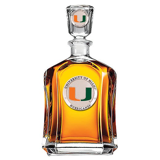 Miami Hurricanes Capitol Decanter
