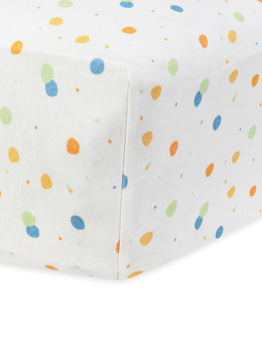 Crib Sheet - Blue Dots