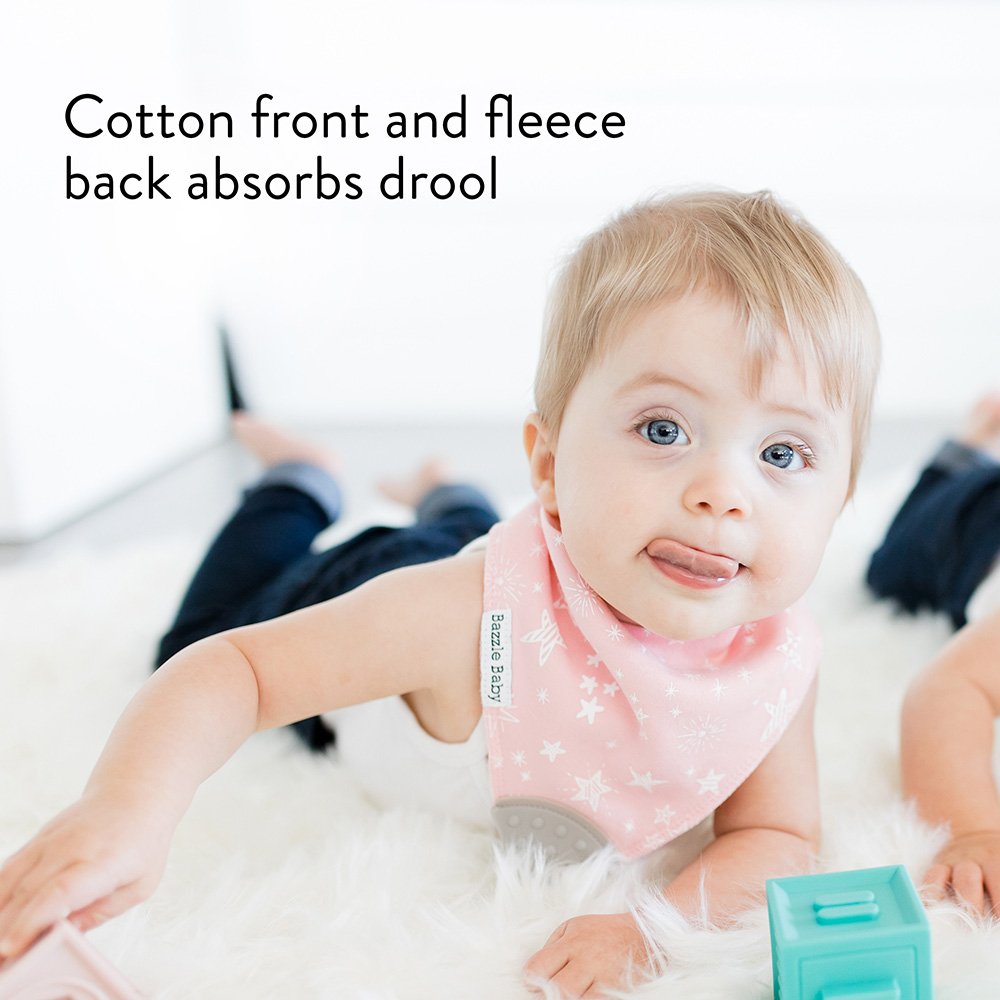 Classic Denim & Sage BandaBib with Teether 4-Pack