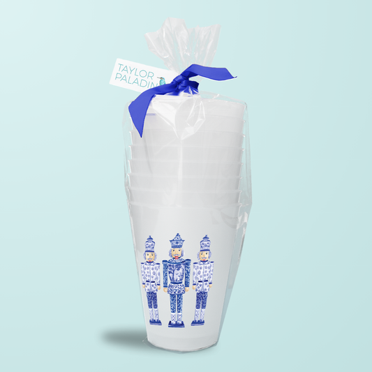 Chinoiserie Nutcrackers Frosted Cup