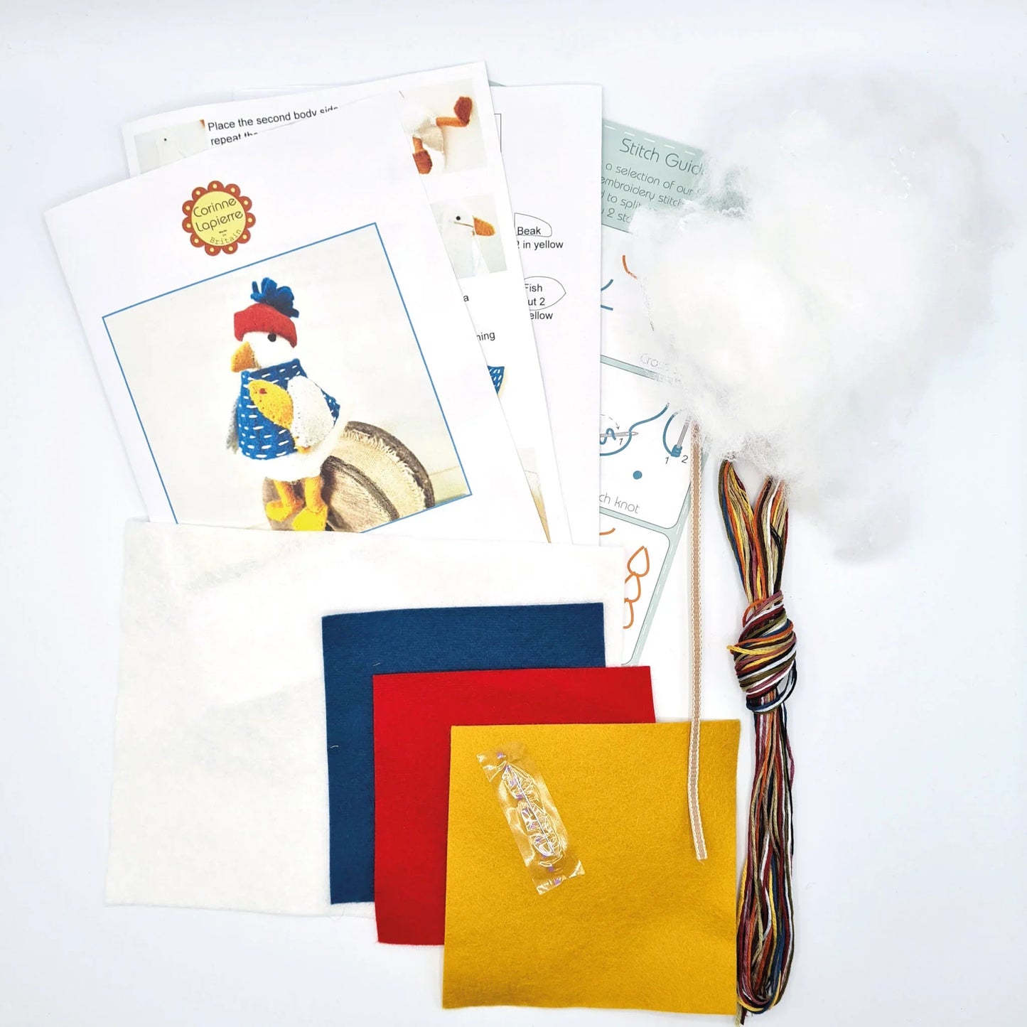 Sam the Seagull Felt Craft Mini Kit MKSSG1F